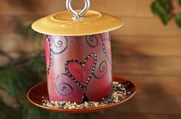 Homemade PVC Pipe Bird Feeder