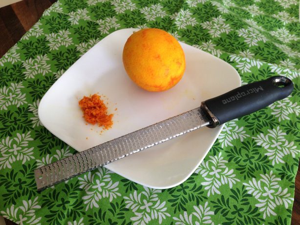 orange zest freezing