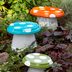 DIY Painted Garden ­Mushrooms Project