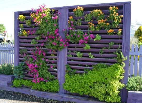 painted vertical garden