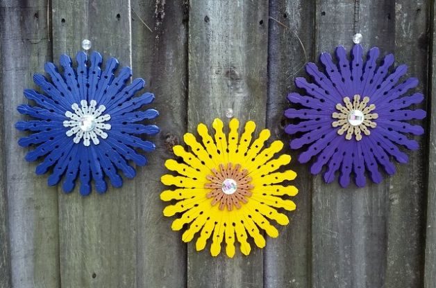 Clothespin Flowers Craft