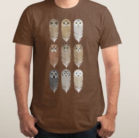Owl Shirts Threadless Feathers
