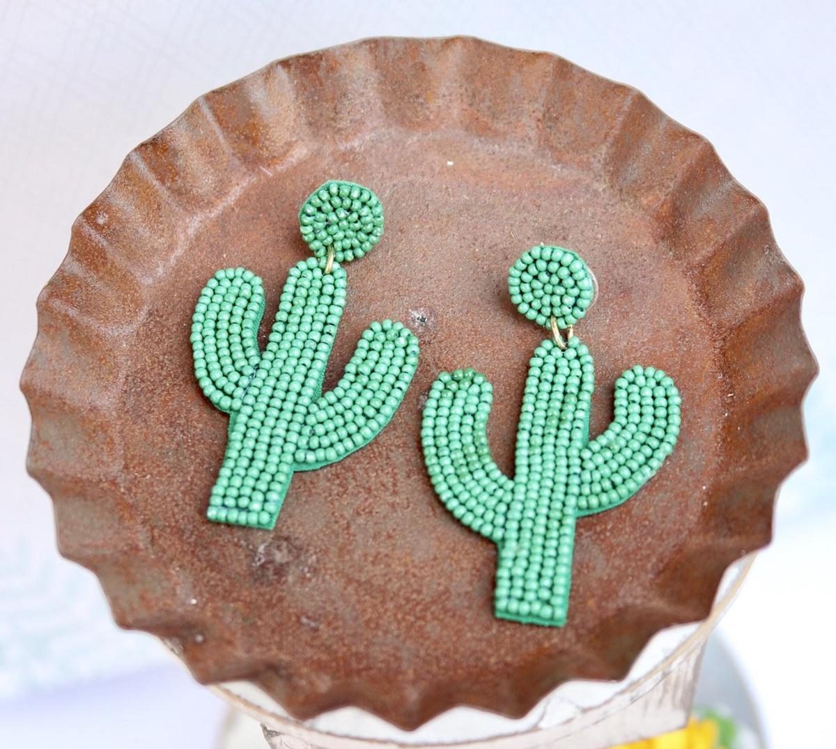 Cactus earrings