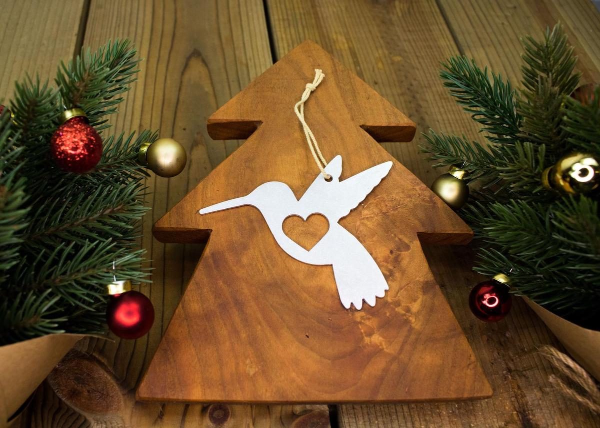 hummingbird gift christmas ornament