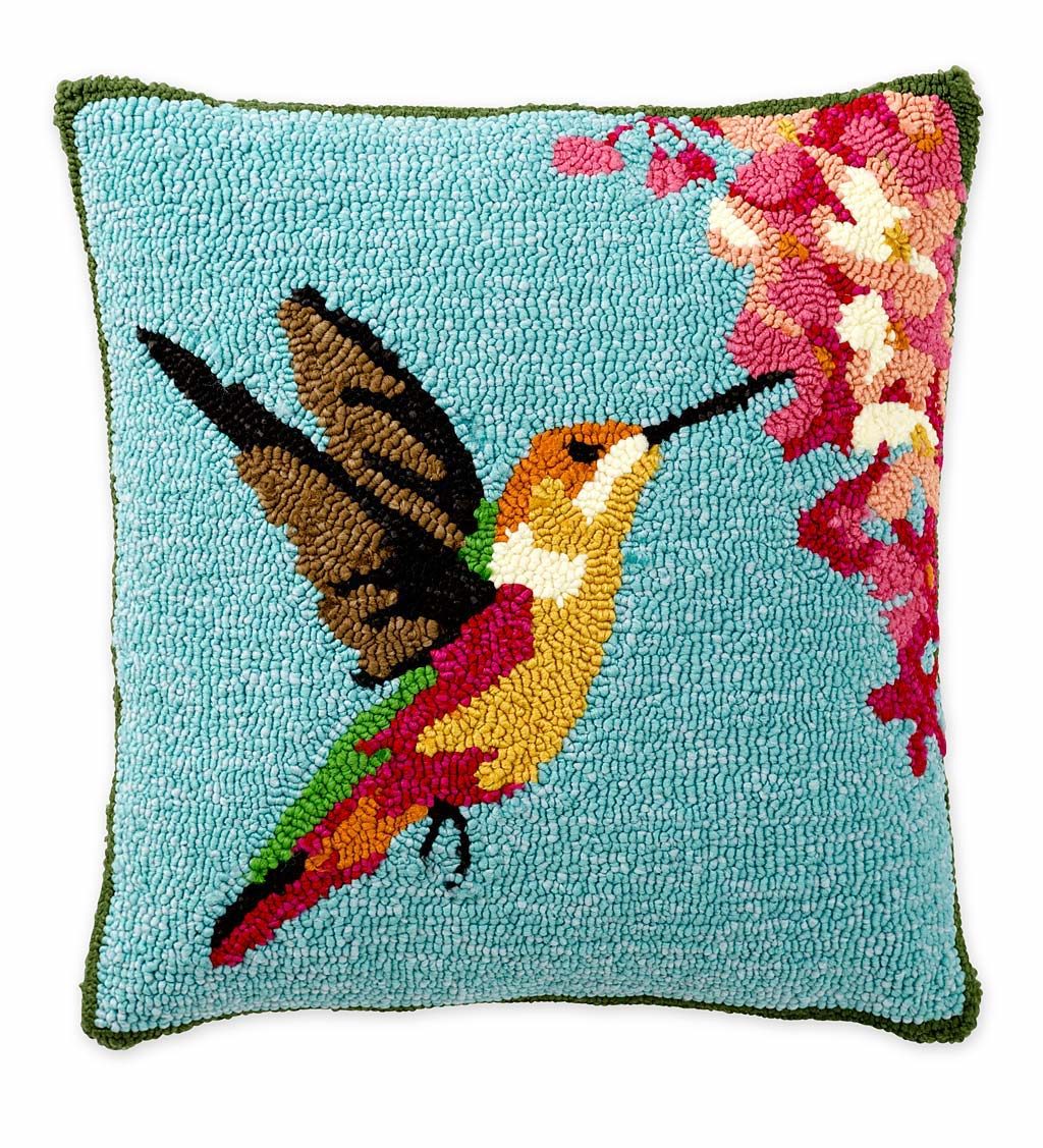hummingbird pillow
