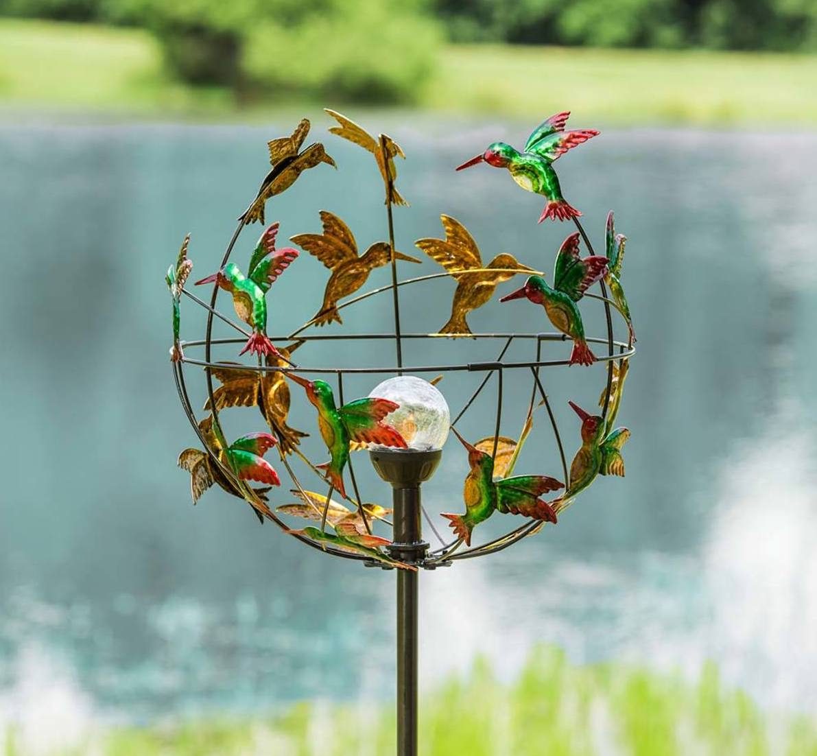 hummingbird wind spinner
