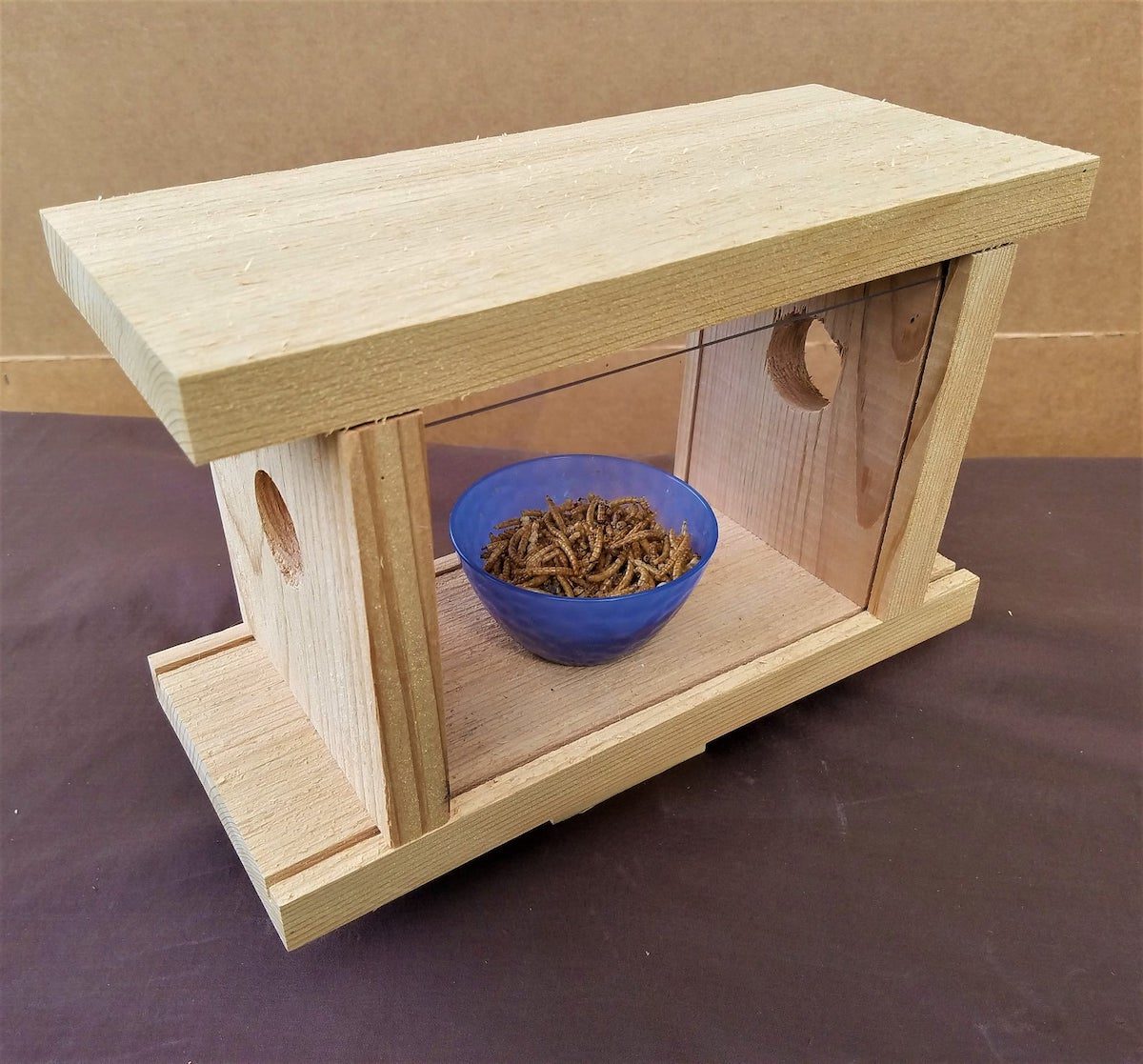 Red Cedar Bluebird Feeder