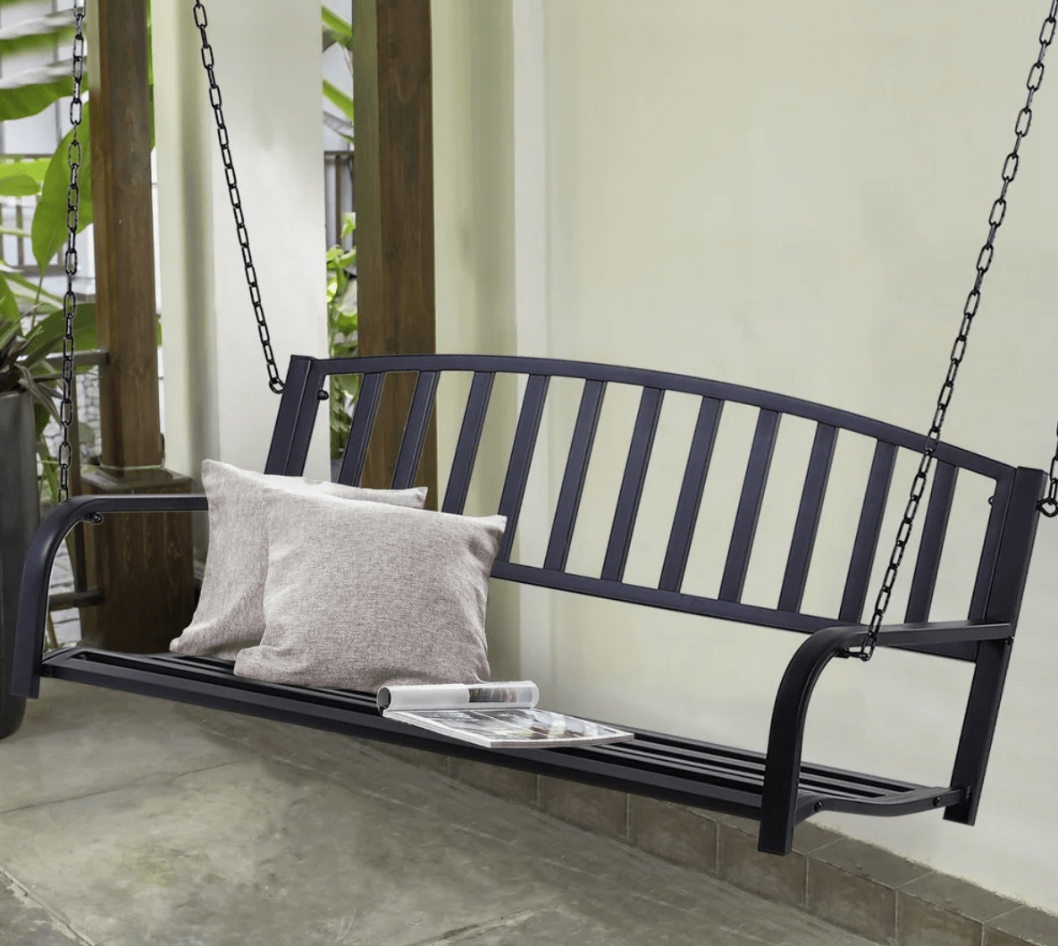 hanging porch swing