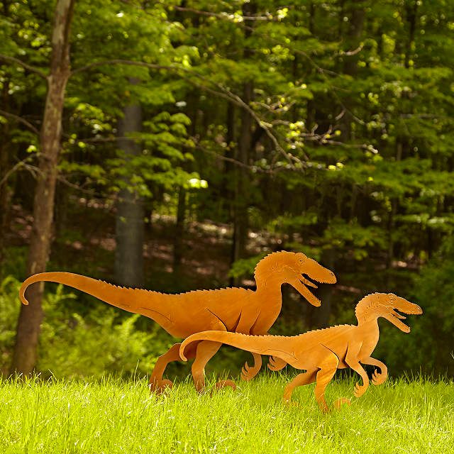 gardening gifts for dad, Velociraptor Garden Sculpture Set