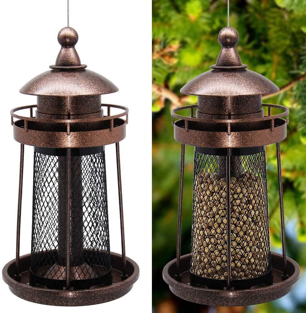 lighthouse shaped peanut feeder