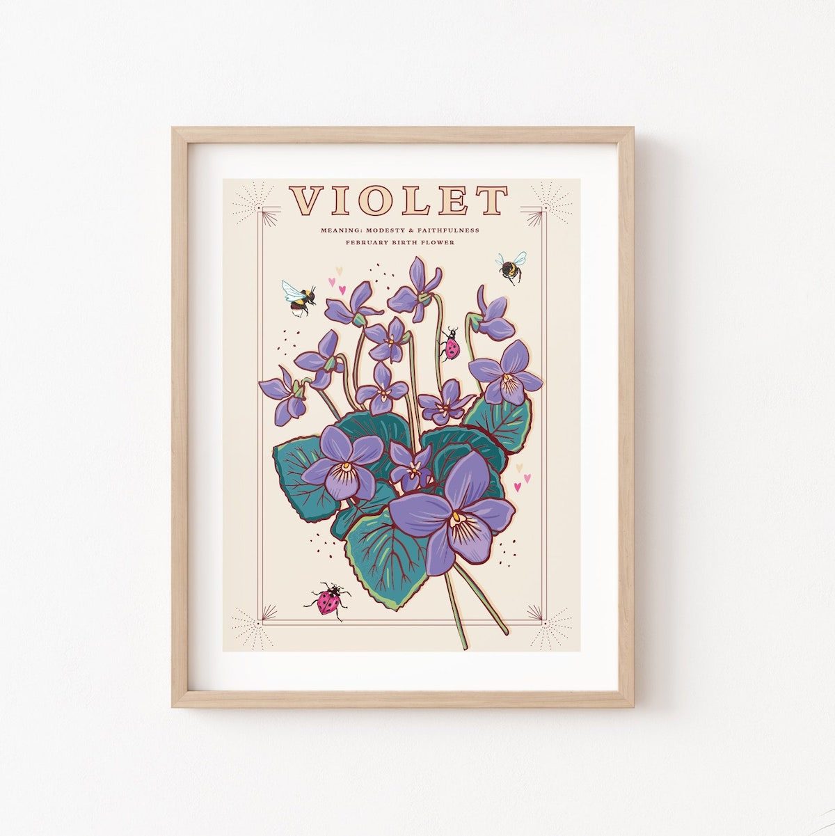 violet art print