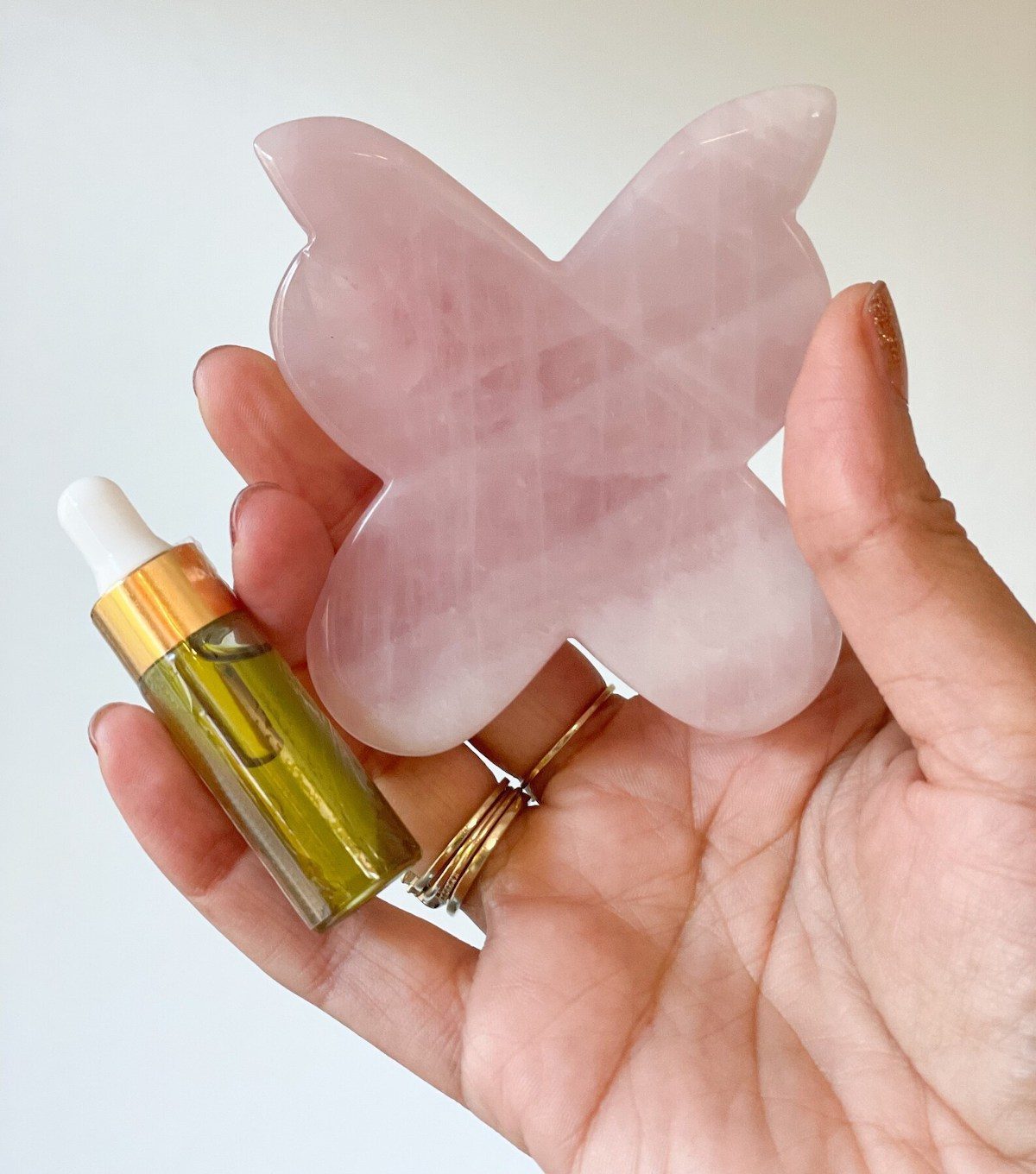 rose quartz tool