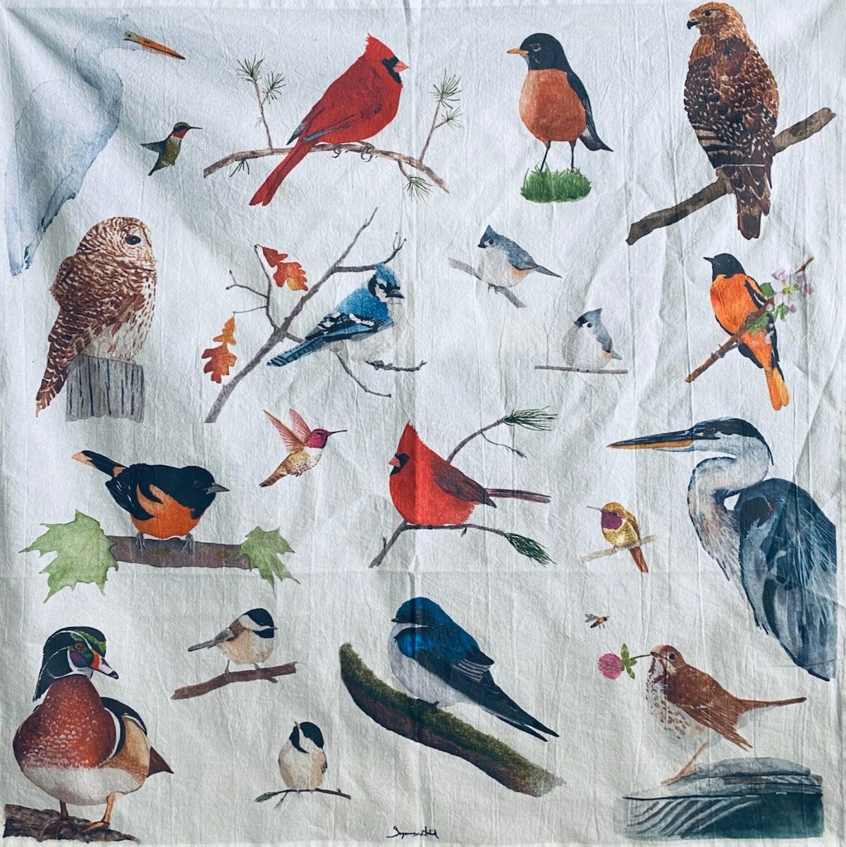 Bird Tea Towel