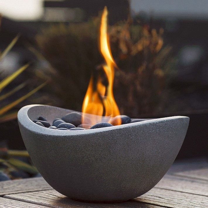 Terraflame Wave Tabletop Fire Bowl O