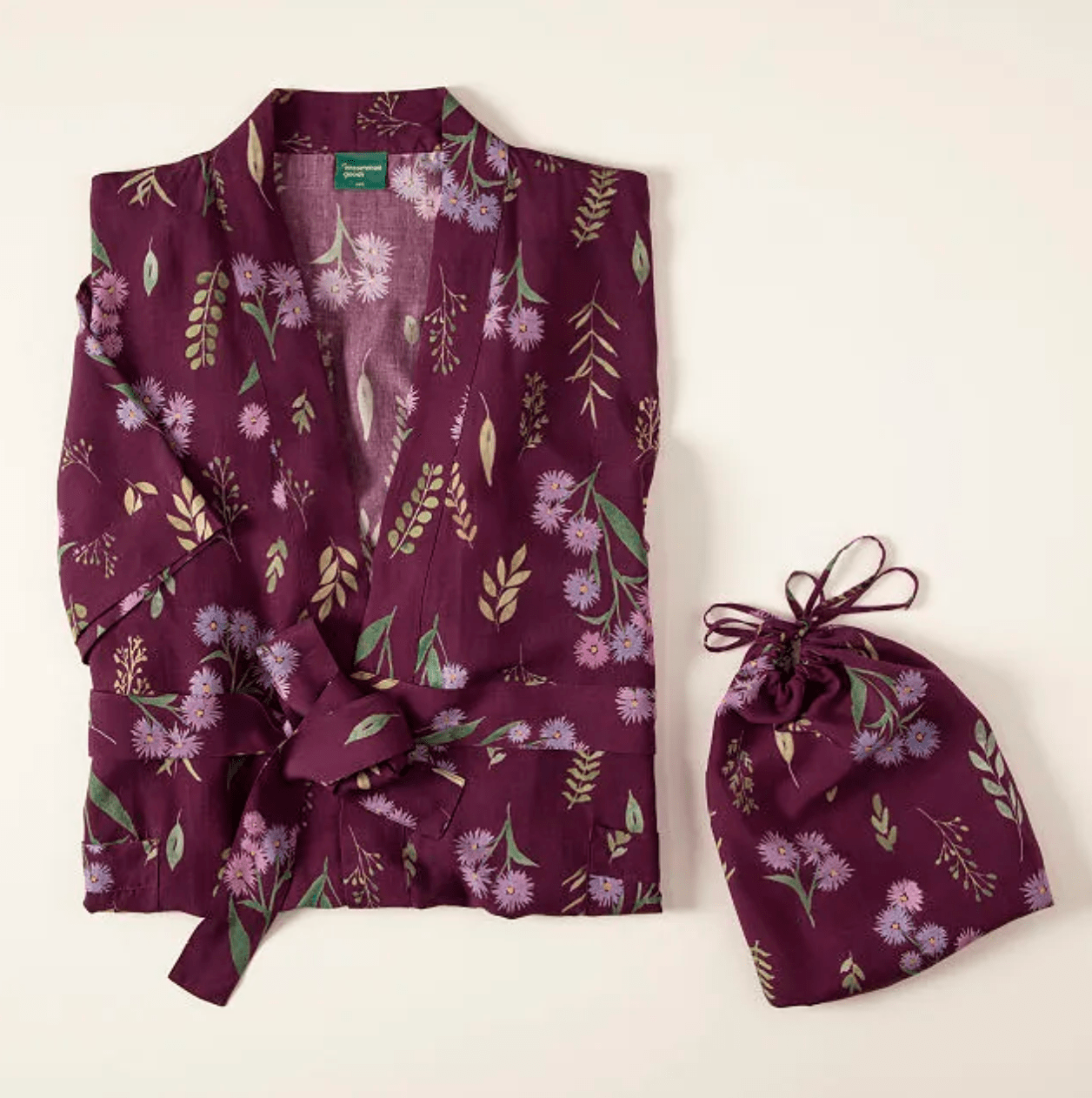 aster robe birth flower gift guide
