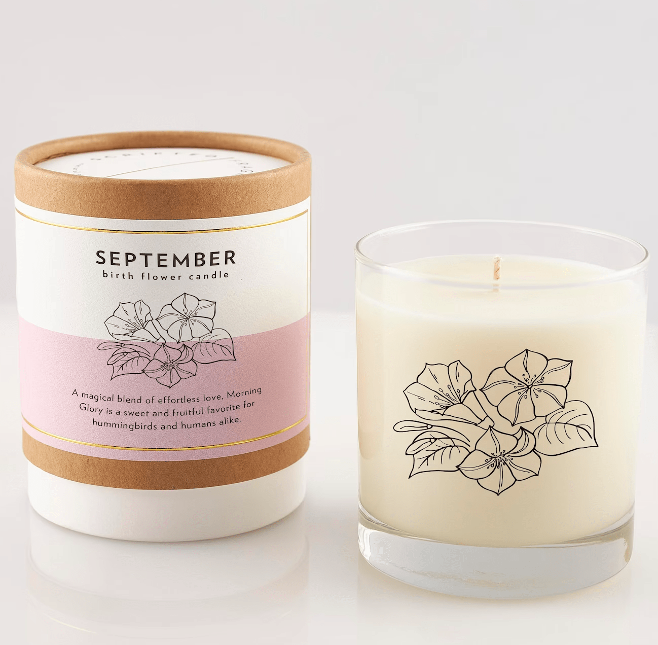 birth flower candle