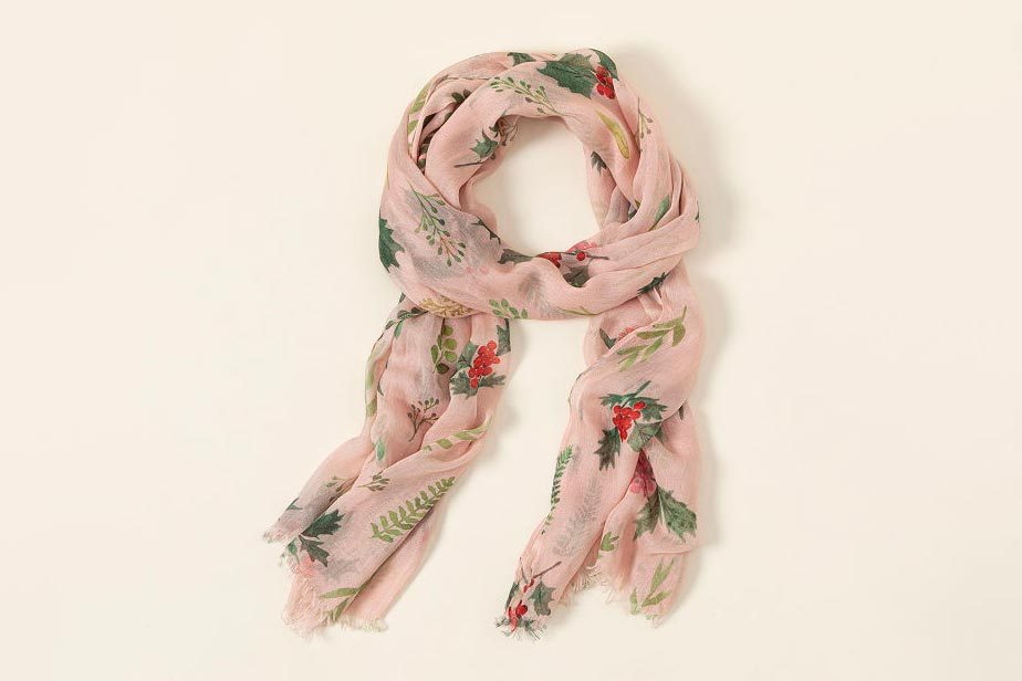 December Birth Month Flower Scarf