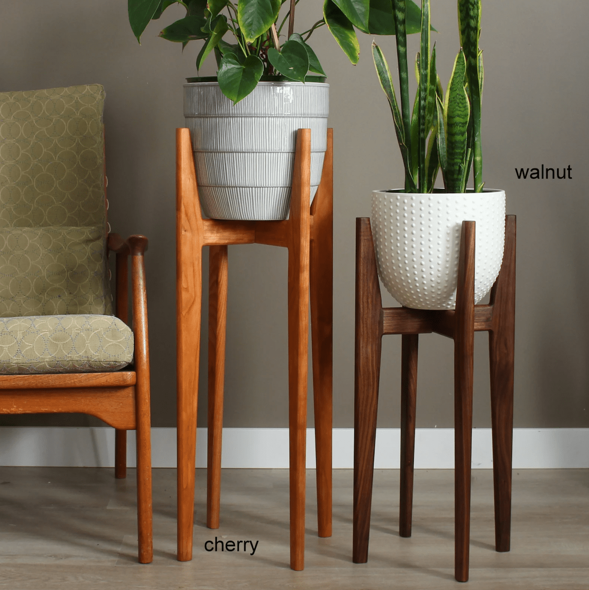 midcentury modern plant stand