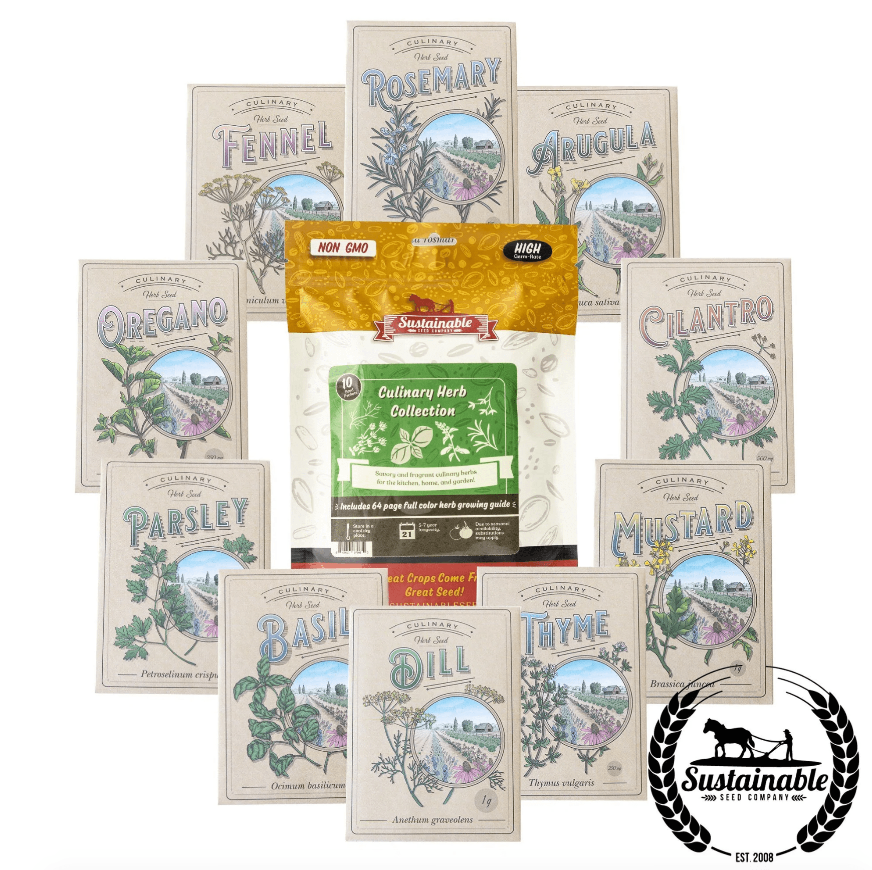 culinary herb seeds, garden gifts
