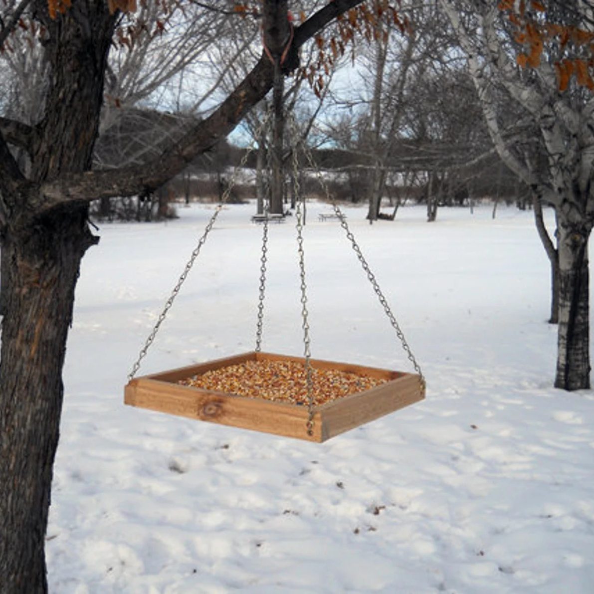 Hanging Bird Feeder Tray Ecomm Via Etsy.com