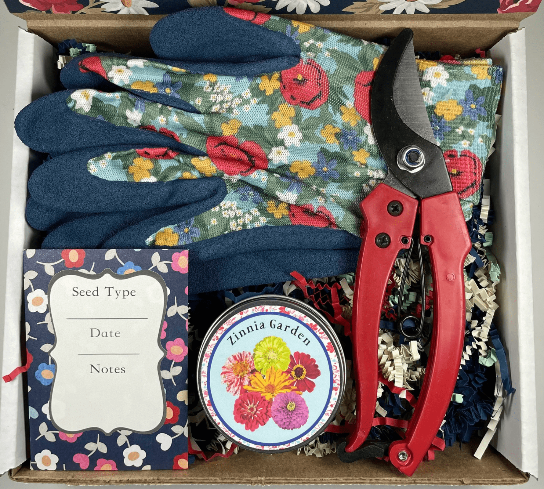 zinnia garden gift box