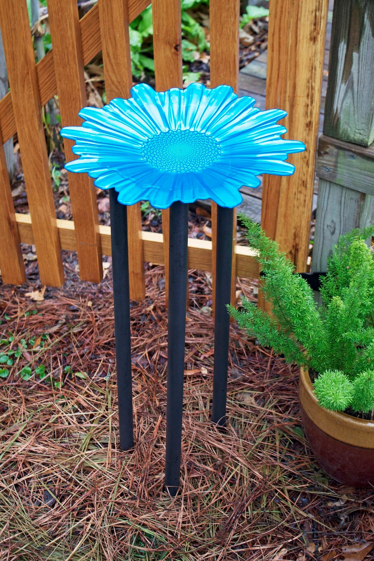 diy homemade bird bath